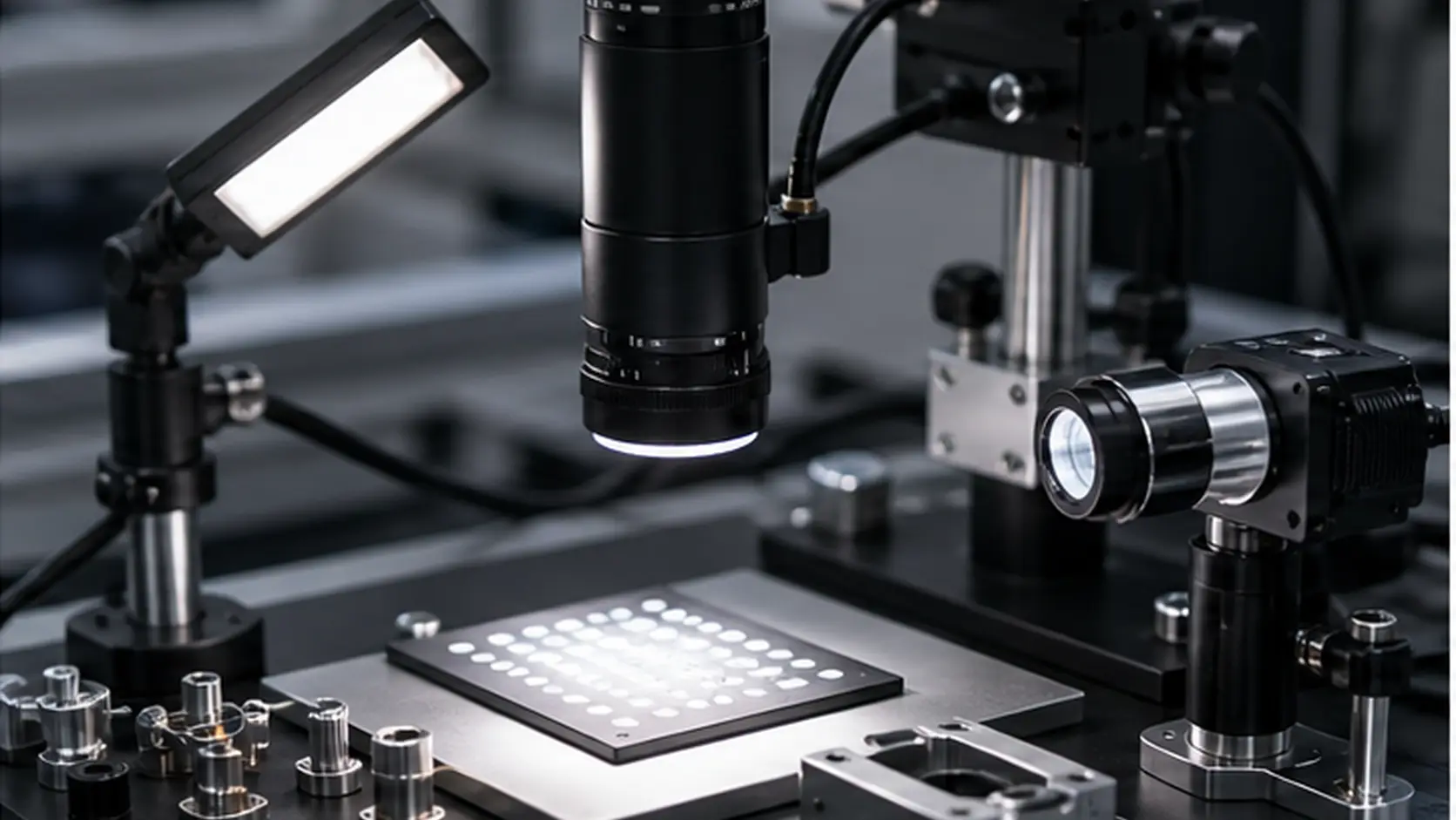 CAM-500 set camera industriale e lente Installazione linea e imaging laboratorio campioni vision e ottica
