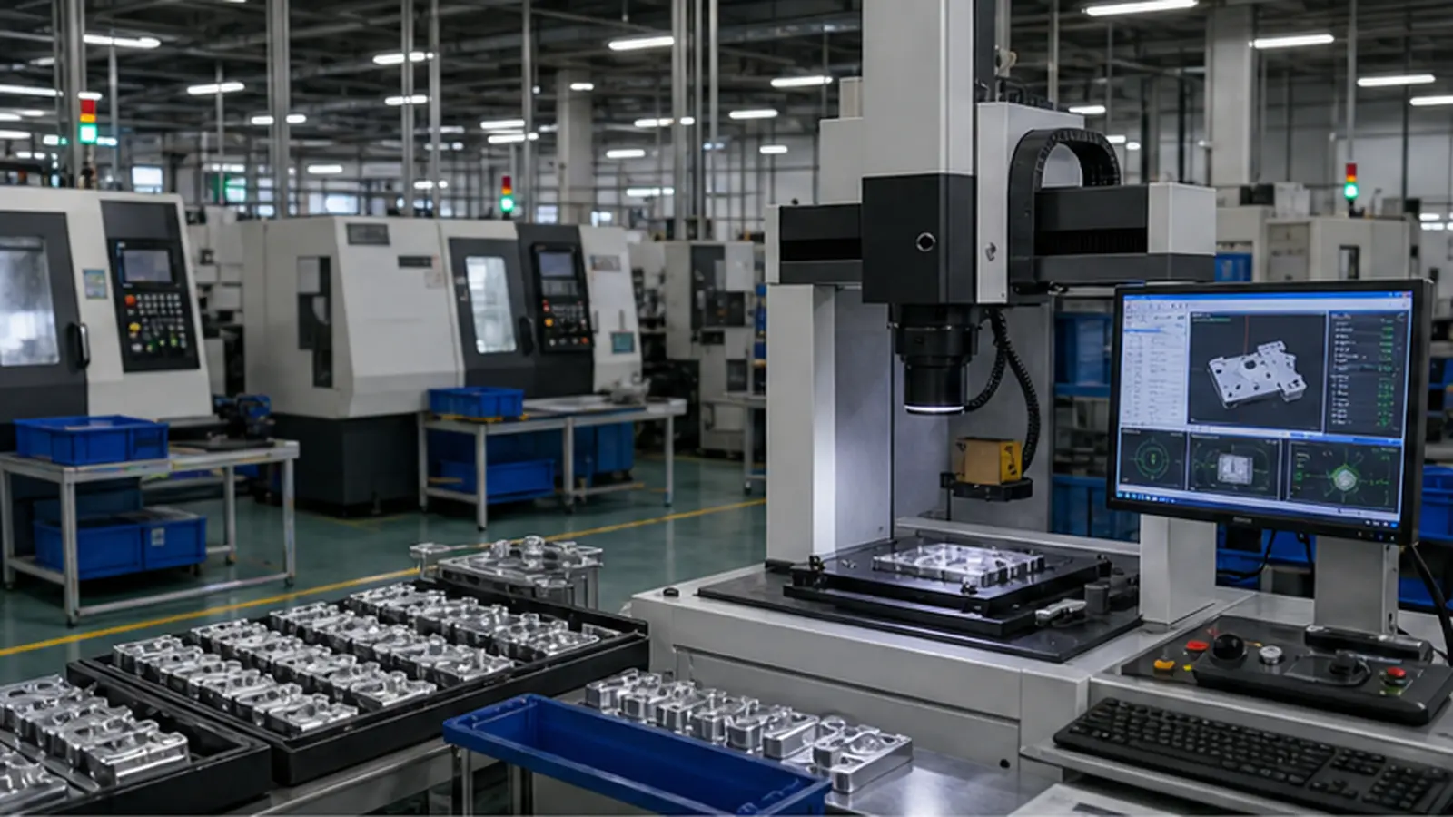 CNC 精密件 2.5D 高度与尺寸检测方案：CNC 精密件 2.5D 尺寸检测产线的技术分析