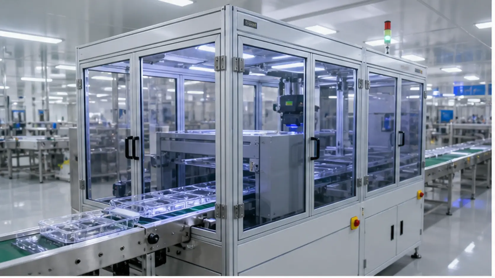 透明托盘 3D 轮廓检测系统：透明医疗托盘与吸塑包装检测产线的技术分析
